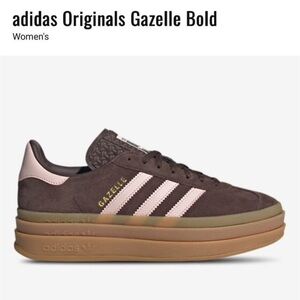 Adidas Gazelle Bold Women's Sneakers - Brown and Pink